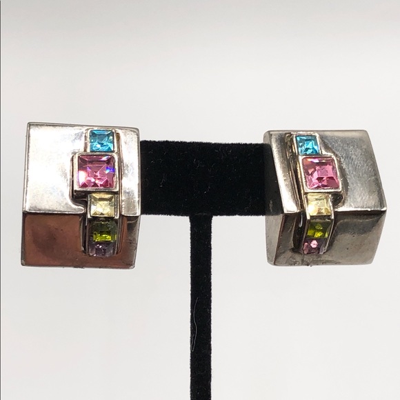 Vintage Givenchy Rhinestone Haute Couture Earrings - Picture 3 of 9